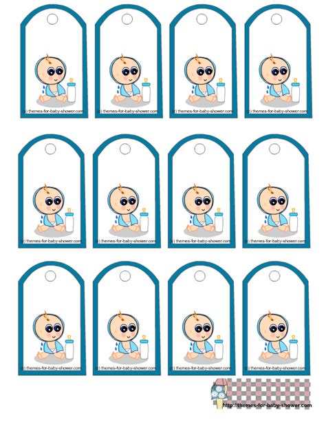 These baby shower favor tags make any baby shower just a little sweeter! 5 Best Images of Free Printable Boy Baby Shower Tags - Baby Shower Favor Tags Printable, Free ...