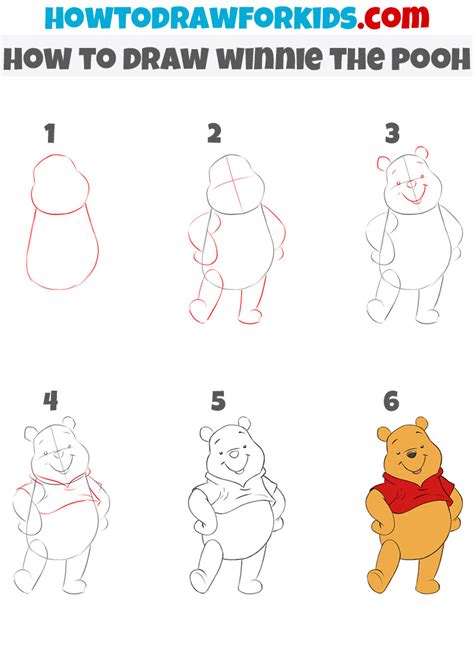 How To Draw Winnie The Pooh Step By Step