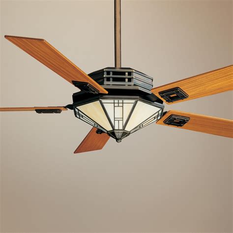 Its design offers the impact of a chandelier fixture and the cooling feature of a ceiling fan in one unit. Casablanca Mission Bronze Patina Ceiling Fan - #P5970 ...