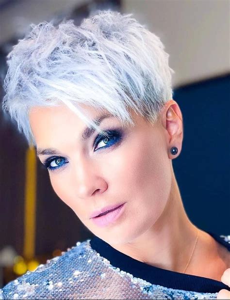 Trendy Short Pixie Haircut For Stylish Woman Page Of Fashionsum