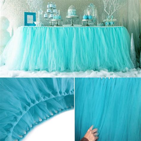 Diy Tulle Table Skirt 1pcs 15 Colors Styles Tulle Table Skirt Diy