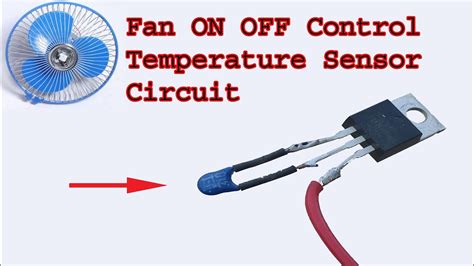 Make Fan Control Temperature Sensor Circuit Using Thermistor Youtube