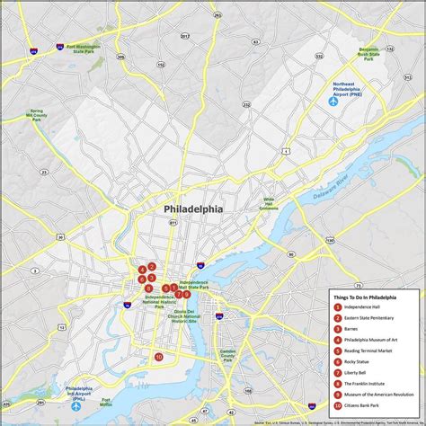 Mapa De Filadelfia Pensilvania
