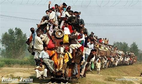Indian Train Overload Funny Viaggio Trasporti Viaggi