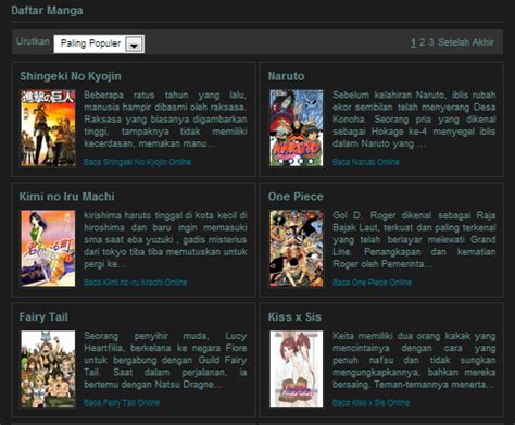 Baca Manga Online Bahasa Indonesia