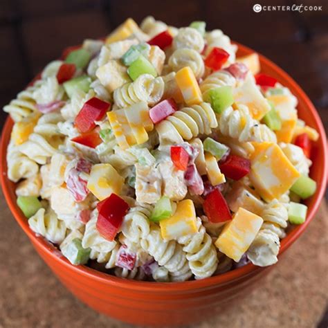 Meanwhile, in a dutch oven, saute the peppers, onion, garlic and seasonings in oil until vegetables are tender. Creamy Cheddar Pasta Salad Recipe
