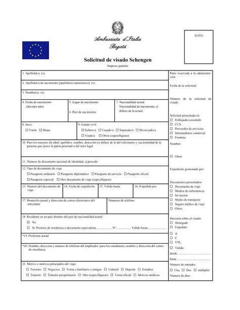 Modelo De Carta De Autorizacion Formulario Visa Italia