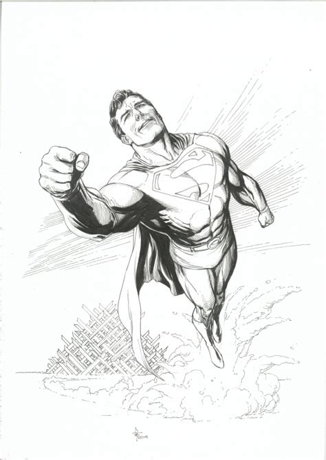 Superman By Gary Frank In Jul Kha Ts Con Sketches And Commissions Comic