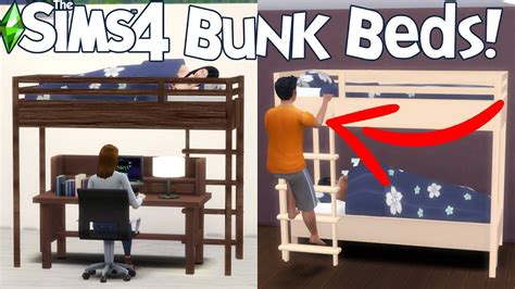 Sims 4 Kids Bunk Bed Cc