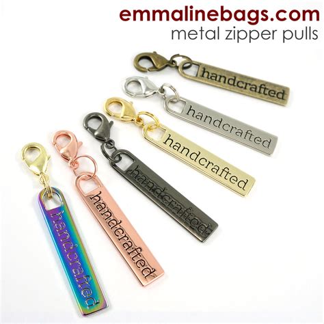 Exclusive To Emmaline Nickel Zipper Pullshandcrafted Emmaline Bags