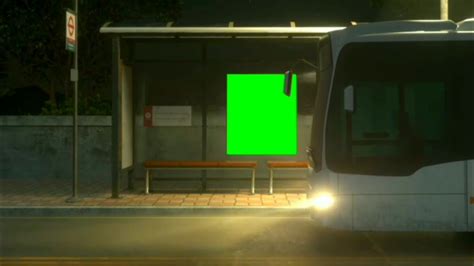 Public Bus Stop Billboard Green Screen Effect Stock Footage Hd Crazy Editor Youtube