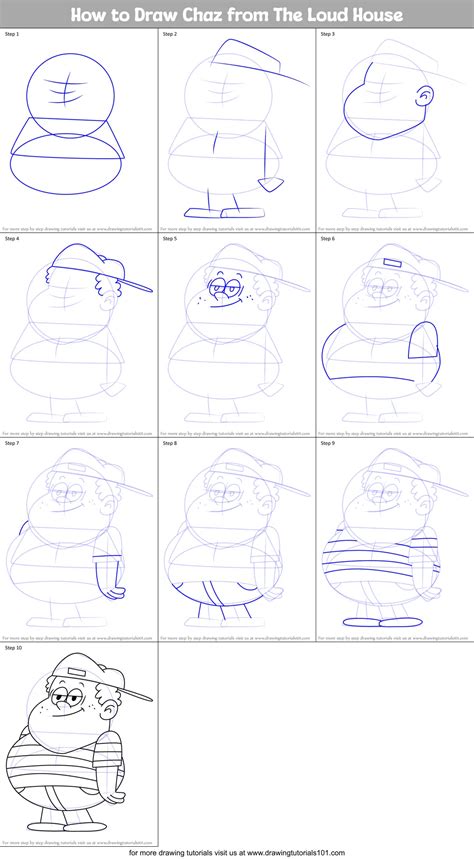 How To Draw Chaz From The Loud House The Loud House Step By Step