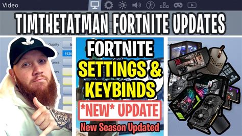 Timthetatman Fortnite Chapter 2 Settings Keybinds Sensitivity Gear