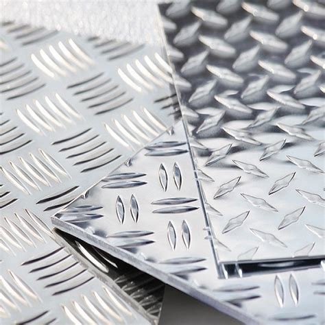 Diamond Pattern Aluminium Flooring Sheet Aluminum Embossed Plate 3003