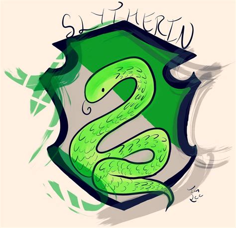 Slytherin Snake Doodle Snakes