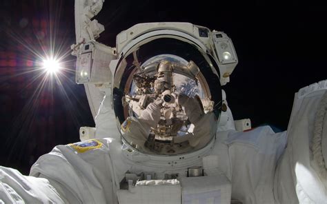 Astronaut Universe Space Spacesuit Reflection Self Portraits Self Shot