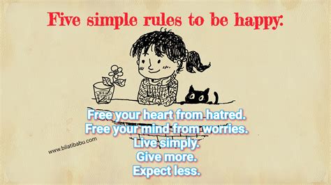 BilatiBabu: Five simple rules to be happy