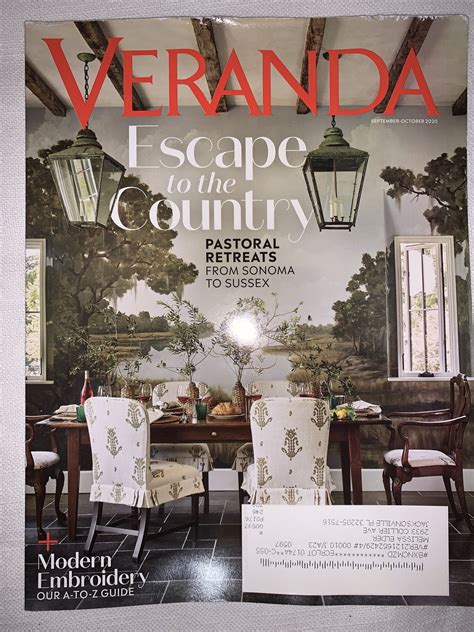 Veranda Magazine Magazine September October 2020 Escape To Country
