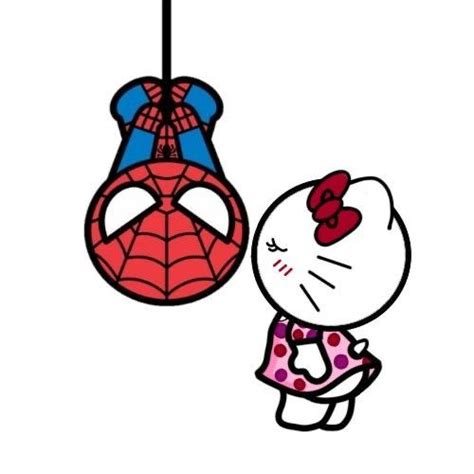 hello kitty spider-man sticker in 2023 | Hello kitty drawing, Kitty