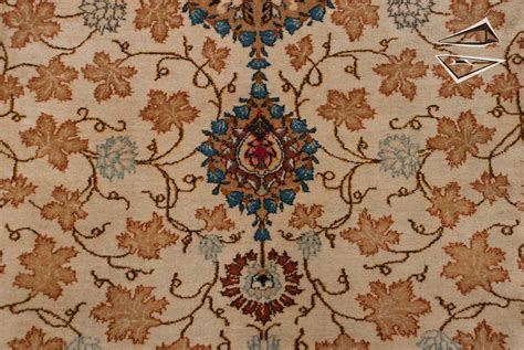 Persian Kashan Rug 10' x 14' Ivory