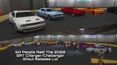 Pc Gta Fivem 2022 Srt Chargerchallenger Ghouls And Redeyes 60 People
