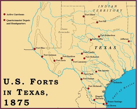 Texas Forts Map My Blog