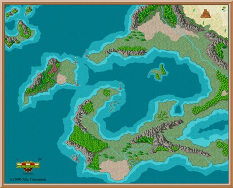 The Fantasy World Map Of Saemyyr Fantastic Maps