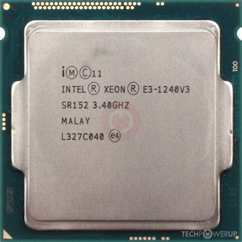 Intel Xeon E3 1240 V3 Specs Techpowerup Cpu Database