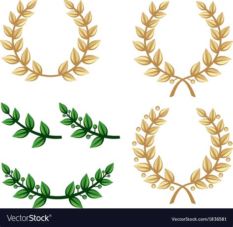 Laurel Wreath Royalty Free Vector Image Vectorstock