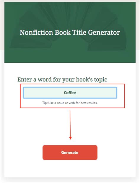 Title Generator For Book Keywords The Formula For Creating An