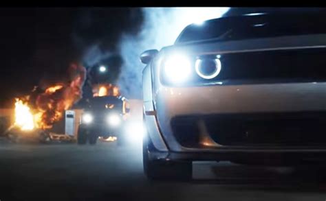 Это восьмая часть франшизы форсаж. There's a wide-body Dodge Challenger in 'The Fate of The ...
