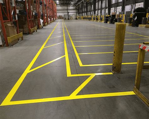 Industrial Factory And Warehouse Floor Line Marking Sydney