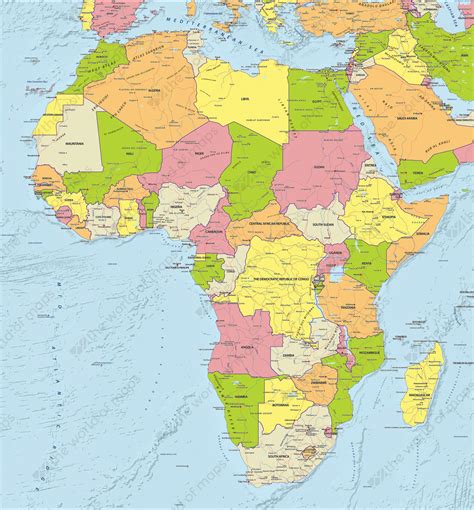 Current Political Map Of Africa