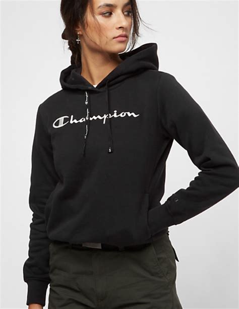 Champion - Hoodie || Black || 55€ Snipes | Champion hoodie women, Black champion hoodie 