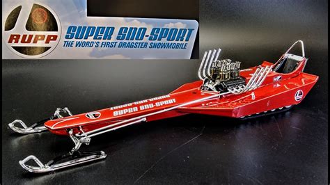 Rupp Super Sno Sport Dragster Snowmobile V8 120 Scale Model Kit How To