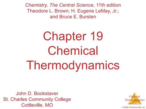 Ap Chemistry Chapter 19 Outline Ppt