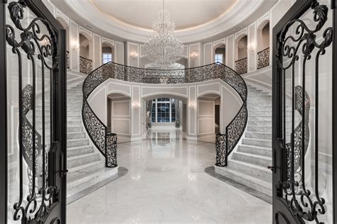 Talk About A Grand Entrance This Double Staircase Will Leave All Of
