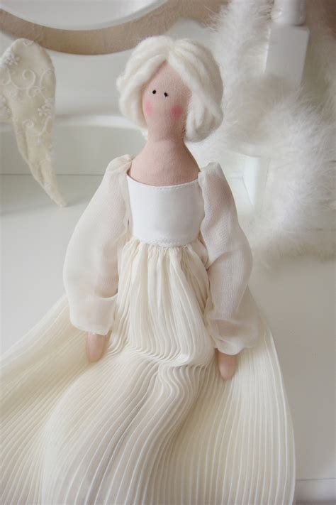 Angel With Wings Tilda Angel Handmade Angel Fabric Angel Etsy