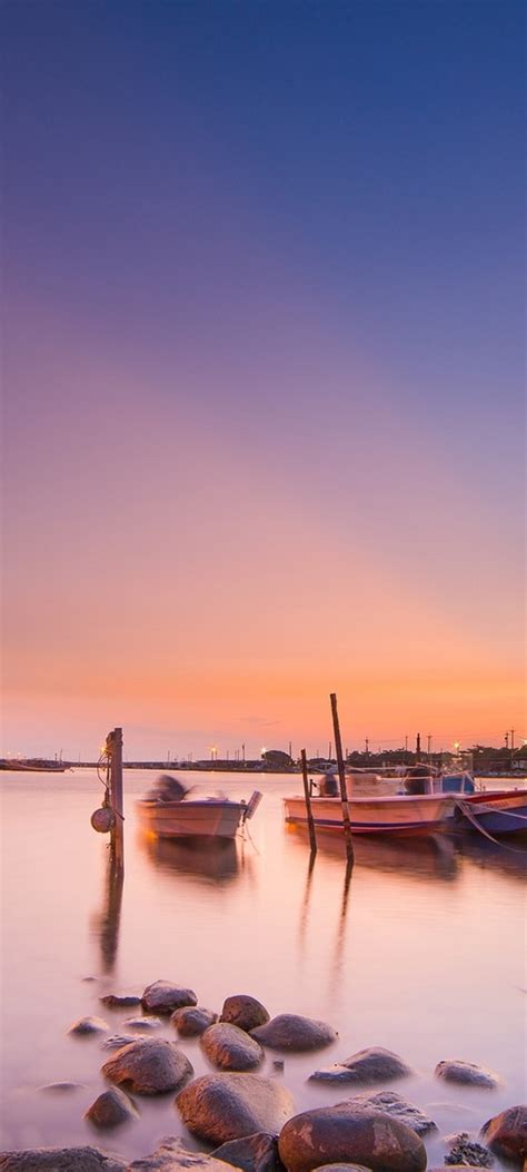 1440x3200 Boats Sky Night 1440x3200 Resolution Wallpaper Hd City 4k