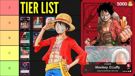 One Piece Card Game The Best Meta Deck Tier List Youtube