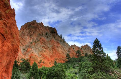 High Rock Formations At Garden Of The Gods Colorado Image Free Stock