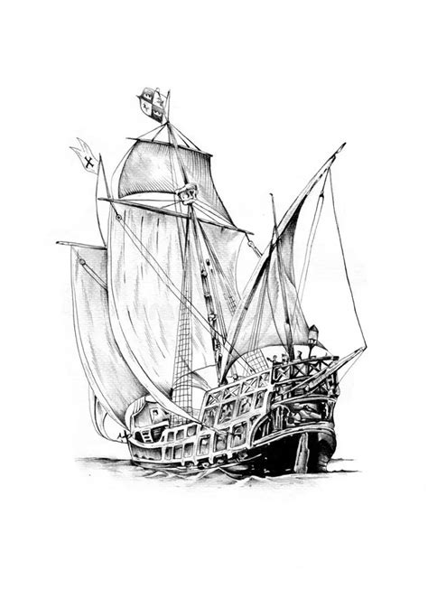 10 Dibujos De Barcos Piratas A Lapiz Ayayhome Dibujos De Colorear
