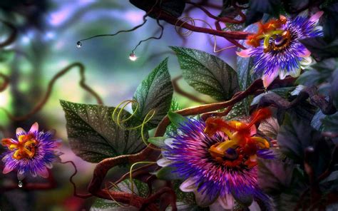 9 Passion Flower Hd Wallpapers Background Images