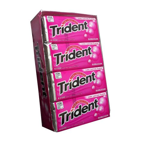 Trident Bubble Gum 12ct Gum Candy Mints And Gums Texas Wholesale