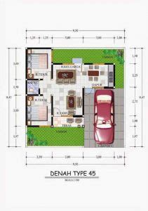 Jika dibandingkan dengan rumah type 21 dan type 36, desain rumah dengan type 45 mempunyai dimensi ukuran yang lebih besar dari kedua desain rumah sederhana type ini umumnya terdiri dari 2 kamar tidur, 1 ruang tamu, 1 kamar mandi, dapur, ruang keluarga hingga ruang kerja jika diperlukan. Rumah Type 45 - Pengertian, Ukuran Dan Harga Terbaru ...