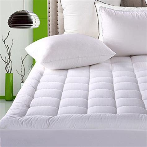 Fitted Quilted Mattress Pad Cover 8 21 Inch Deep Pocket Luxurious