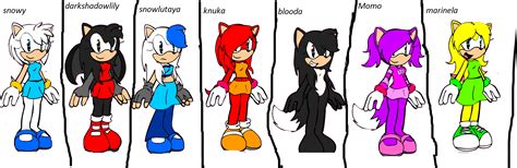 My Set Of Fan Characters Sonic Fan Characters Photo Fanpop