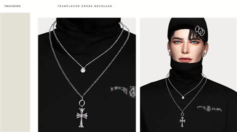 Pin By Pensoul23 On Sims 4 Chain Necklace Makeup Items Silver Necklace