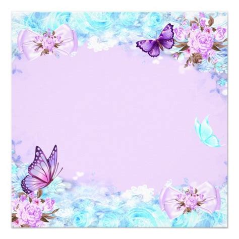 Create Your Own Invitation In 2021 Purple Butterfly