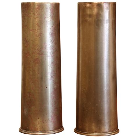 Pair Of Wwii Brass Artillery Shell Casings As Table Lamps At 1stdibs